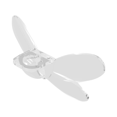 Minifigure Wings Insect Extended with Neck Bracket · LEGO 6034979 (réf. BrickLink 10183) · Couleur BrickLink : Trans-Clear