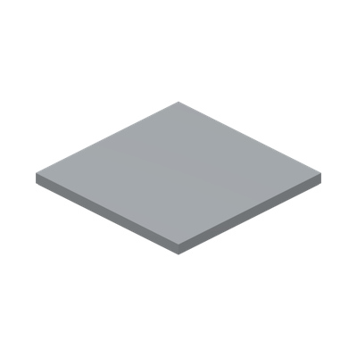 FLAT TILE 6X6 · LEGO 6014617 (réf. BrickLink 10202) · Medium Stone Grey (réf. BrickLink Light Bluish Gray)