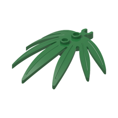 FINGER LEAF · LEGO 6313099 (réf. BrickLink 10884) · Dark Green (réf. BrickLink Green)