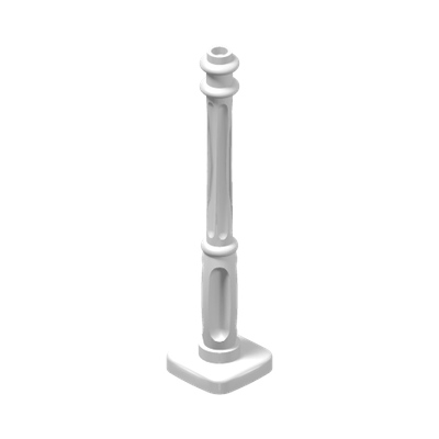 LAMPPOST 2x2x7 · LEGO 6014274 (réf. BrickLink 11062) · White (réf. BrickLink White)
