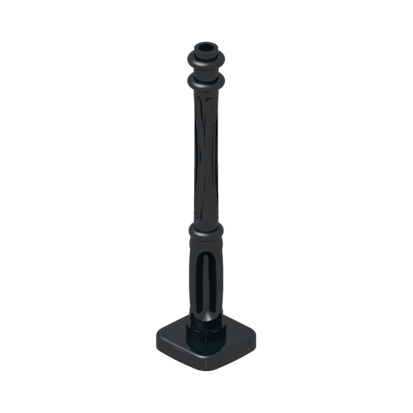 LAMPPOST 2x2x7 · Black (réf. BrickLink Black)
