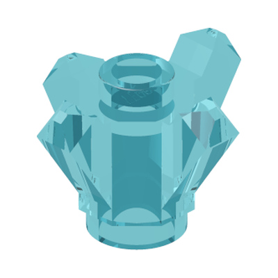 CRYSTAL W/CORED KNOB · LEGO 6248885 (réf. BrickLink 11127) · Tr. Light Blue (réf. BrickLink Trans-Light Blue)