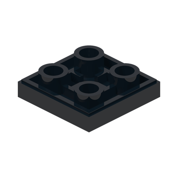 FLAT TILE 2X2 INV. · Black (réf. BrickLink Black)