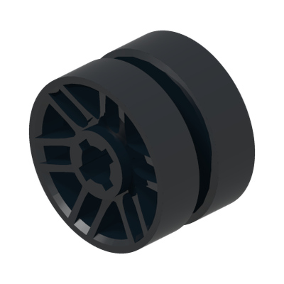 RIM NARROW Ø14,6X9,9 HOLE Ø 3,2 · Black (réf. BrickLink Black)