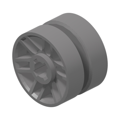 RIM NARROW Ø14,6X9,9 HOLE Ø 3,2 · Silver Metallic (réf. BrickLink Flat Silver)
