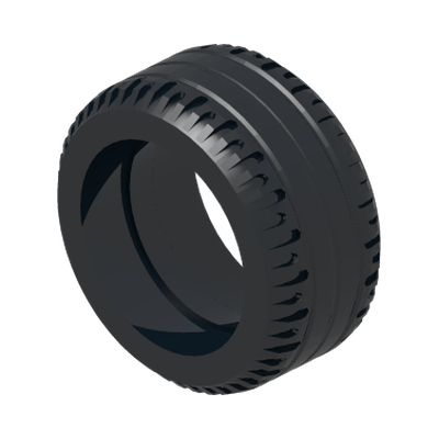 TYRE NORMAL / NARROW Ø 21X9,9 · LEGO 6029208 (réf. BrickLink 11209) · Black (réf. BrickLink Black)