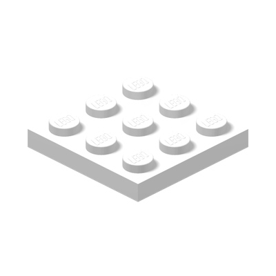 PLATE 3X3 · LEGO 6104805 (réf. BrickLink 11212) · White (réf. BrickLink White)