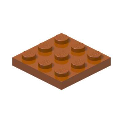 Plate 3 x 3 · Couleur BrickLink : Dark Orange