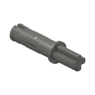 CON. BUSH 2M FR. + CROSS AXLE · Dark Stone Grey (réf. BrickLink Dark Bluish Gray)
