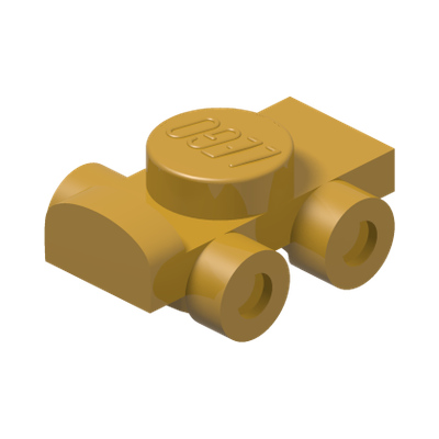 MINI ROLLER SKATE · Warm Gold (réf. BrickLink Pearl Gold)
