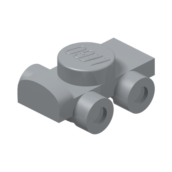 MINI ROLLER SKATE · Medium Stone Grey (réf. BrickLink Light Bluish Gray)