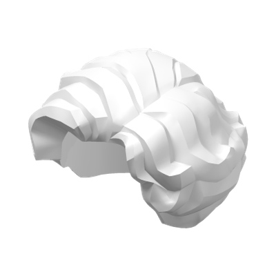 MINI WIG NO. 39 · LEGO 6442897 (réf. BrickLink 11256) · White (réf. BrickLink White)