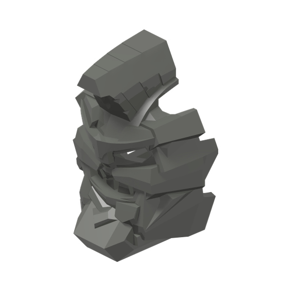 Hero Factory Mask, Bruizer · Réf. BrickLink 11296 · Couleur BrickLink : Dark Bluish Gray