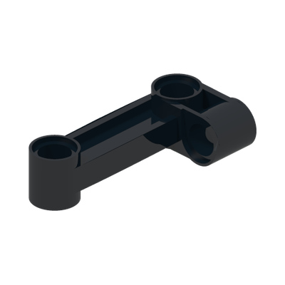 BEAM 4X2 W. 90 HOLE Ø 4.8 · LEGO 6172966 (réf. BrickLink 11455) · Black (réf. BrickLink Black)