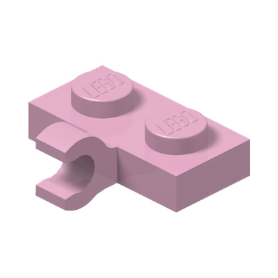 PLATE 1X2 W. 1 HORIZONTAL SNAP · Light Purple (réf. BrickLink Bright Pink)