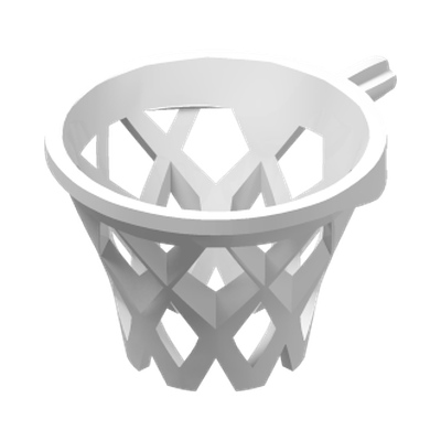 Sports Basketball Net with Axle · LEGO 6269072 (réf. BrickLink 11641) · Couleur BrickLink : White