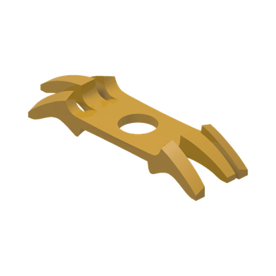 SHOULDER ARMOR · LEGO 6342520 (réf. BrickLink 12618) · Warm Gold (réf. BrickLink Pearl Gold)