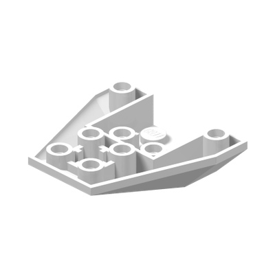 ROOF TILE 4X2/18° INV. · LEGO 6092950 (réf. BrickLink 13349) · White (réf. BrickLink White)