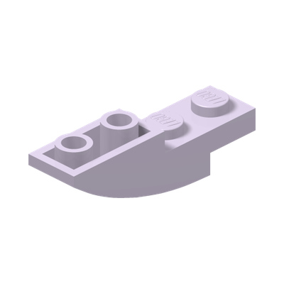 BRICK 1X4X1 INV. BOW · Lavender (réf. BrickLink Lavender)