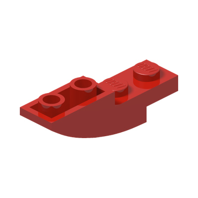 BRICK 1X4X1 INV. BOW · Bright Red (réf. BrickLink Red)