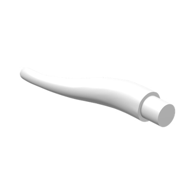 HORN 2,5M Ø3,2 WITH SHAFT · LEGO 6269074 (réf. BrickLink 13564) · White (réf. BrickLink White)