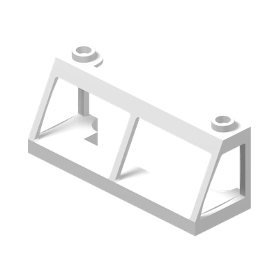Windscreen 2 x 6 x 2 Train · LEGO 6057505 (réf. BrickLink 13760) · Couleur BrickLink : White