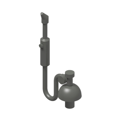 WELDER'S TORCH W. 3,2 SHAFT · LEGO 6510473 (réf. BrickLink 13793) · Dark Stone Grey (réf. BrickLink Dark Bluish Gray)
