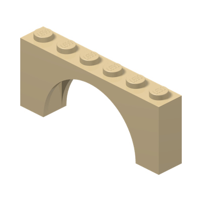 BRICK W. INSIDE BOW 1X6X2