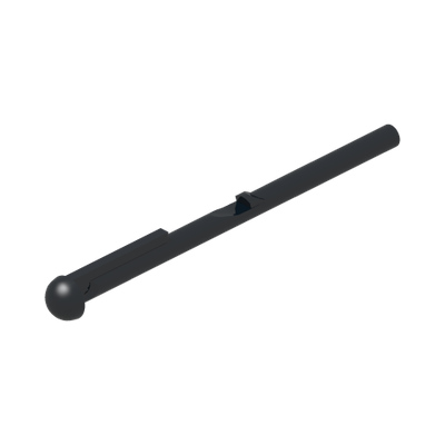 Projectile Arrow, Bar 8L with Round End (Spring Shooter Dart) · LEGO 6088489 (réf. BrickLink 15303) · Couleur BrickLink : Black