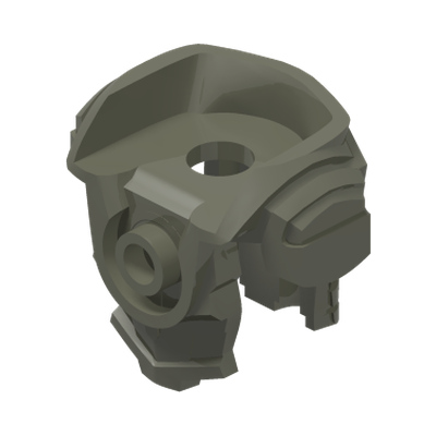 Minifigure Armor Breastplate with Shoulder Pads and Front Stud · LEGO 6056236 (réf. BrickLink 15339) · Couleur BrickLink : Pearl Dark Gray