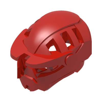 Minifigure, Headgear Helmet Hero Factory (Furno) · LEGO 6056328 (réf. BrickLink 15348) · Couleur BrickLink : Red