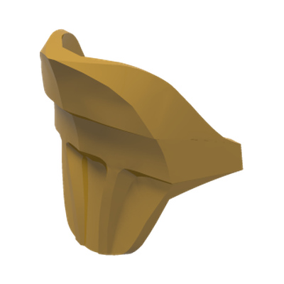 Hero Factory Shoulder Armor, Elaborate, Curved · Réf. BrickLink 15369 · Couleur BrickLink : Pearl Gold