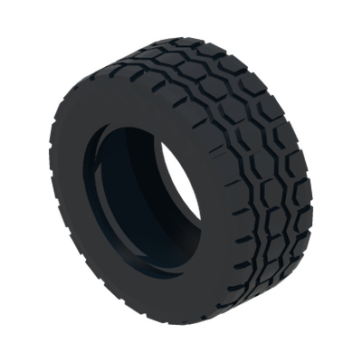 TYRE 49.53x20 TRUCK · LEGO 6055626 (réf. BrickLink 15413) · Black (réf. BrickLink Black)