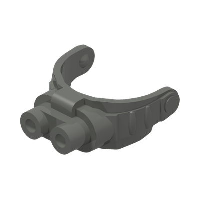 Minifigure, Visor Night Vision / Robot Goggles · LEGO 6062648 (réf. BrickLink 15446) · Couleur BrickLink : Dark Bluish Gray