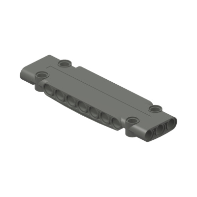 FLAT PANEL 3X11M · Dark Stone Grey (réf. BrickLink Dark Bluish Gray)