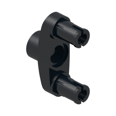 DOUBLE SNAP W/ HOLE, DIA. 4.85 · LEGO 6325521 (réf. BrickLink 15461) · Black (réf. BrickLink Black)