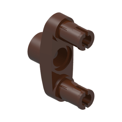 DOUBLE SNAP W/ HOLE, DIA. 4.85 · Reddish Brown (réf. BrickLink Reddish Brown)