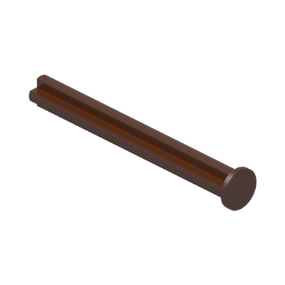 CROSS AXLE 5M WITH END STOP · Reddish Brown (réf. BrickLink Reddish Brown)