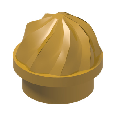 1X1 DECORATION TOP NO. 1 · Warm Gold (réf. BrickLink Pearl Gold)