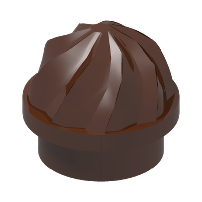1X1 DECORATION TOP NO. 1 · Reddish Brown (réf. BrickLink Reddish Brown)