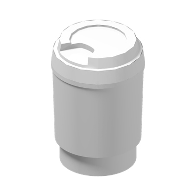TAKE OUT CUP · LEGO 6452569 (réf. BrickLink 15496) · White (réf. BrickLink White)