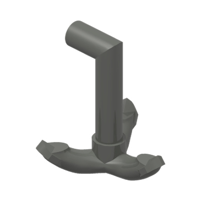 Hook Grappling with Side Bar · LEGO 6269935 (réf. BrickLink 15534) · Couleur BrickLink : Dark Bluish Gray