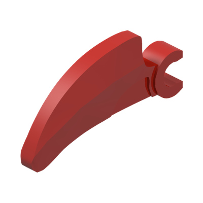 CLAW, W/ 3.2 SNAP · LEGO 6253274 (réf. BrickLink 16770) · Bright Red (réf. BrickLink Red)