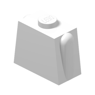 Torso Legoland · Réf. BrickLink 17 · Couleur BrickLink : White