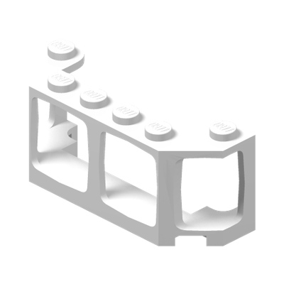 Window 2 x 6 x 2 Train Front / Boat · LEGO 6079143 (réf. BrickLink 17454) · Couleur BrickLink : White
