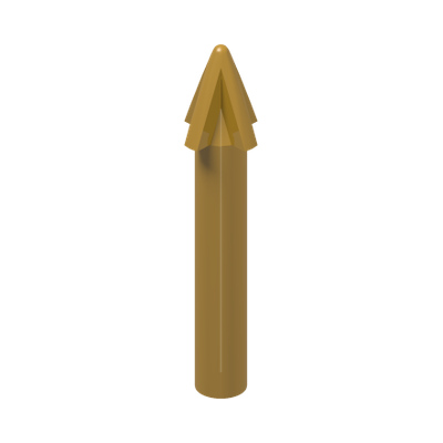 HARPOON SPIKE · Warm Gold (réf. BrickLink Pearl Gold)