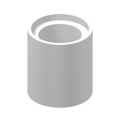 BEAM 1X1 · White (réf. BrickLink White)