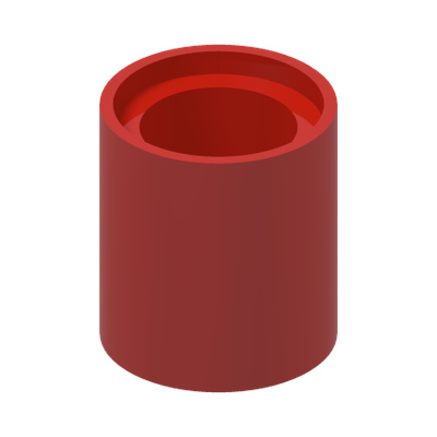 BEAM 1X1 · Bright Red (réf. BrickLink Red)