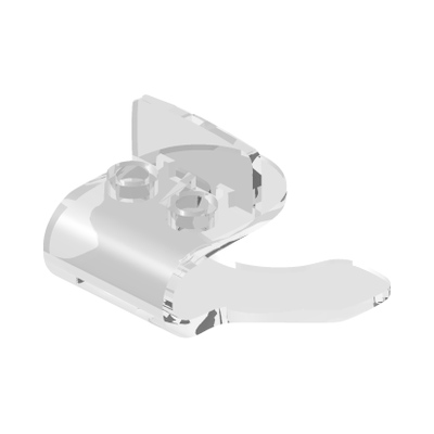 Minifigure, Utensil Stand Flexible (Super Jumper) · LEGO 6093683 (réf. BrickLink 18663) · Couleur BrickLink : Trans-Clear