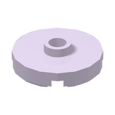 PLATE ROUND W. 1 KNOB · Lavender (réf. BrickLink Lavender)